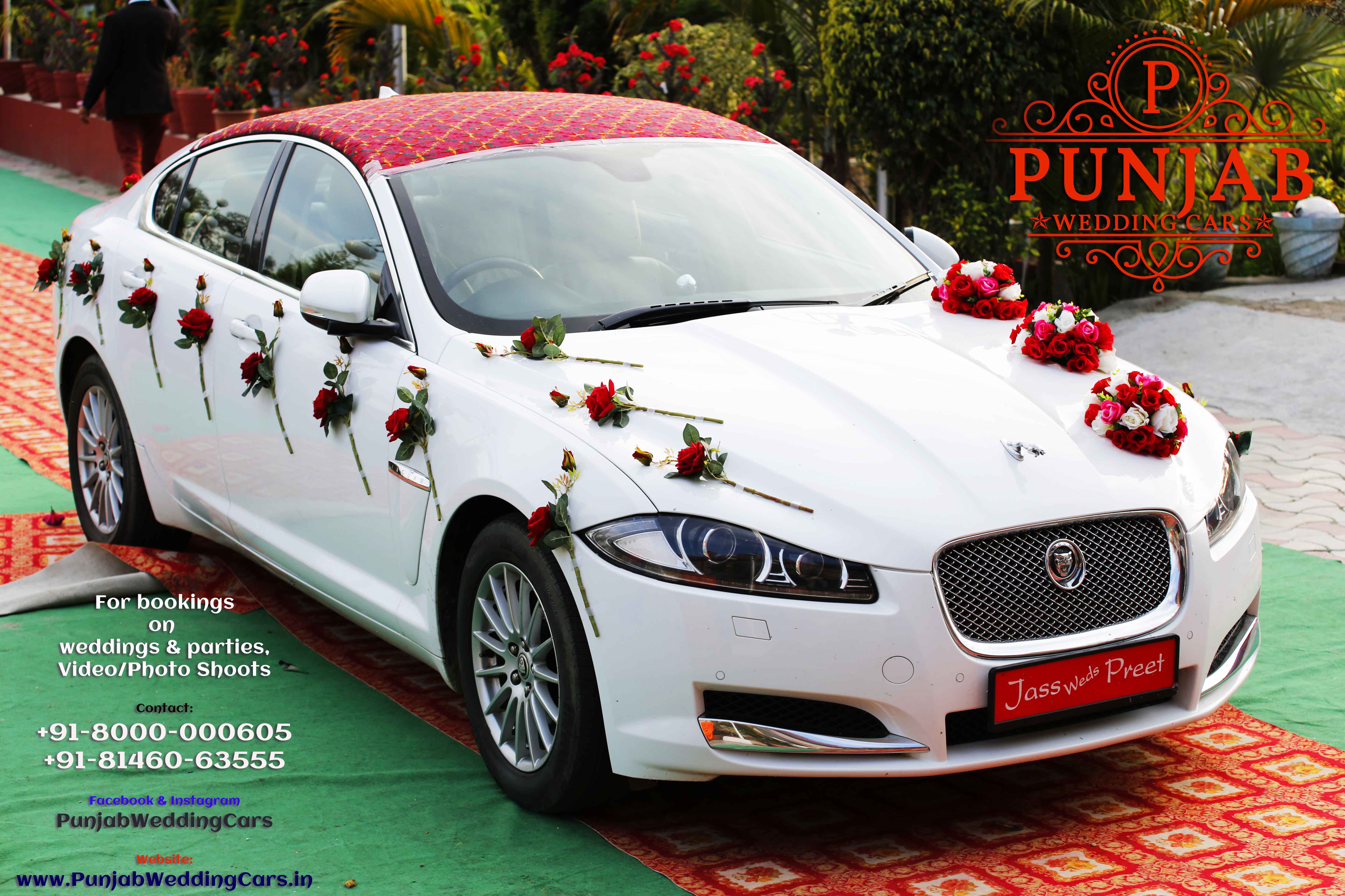 WEDDING CARS -  Jaguar Wedding Cars in India Punjab Patiala Jalandhar Malerkotla Nabha Available in Chandigarh, Jalandhar, Ludhiana, Amritsar, Barnala, Bathinda, Hoshiarpur, Faridkot, Fatehgarh Sahib, Fazilka, Firozpur, Gurdaspur, Kapurthala, Mansa, Moga, Ajitgarh, Ropar, Muktsar, Shahid Bhagat Singh Nagar(first known as Nawan Shahr), Sangrur, Patiala, Pathankot, Tarn Taran