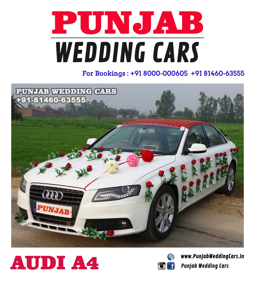 WEDDING CARS DECORATED AUDI FOR WEDDING DECORATED AUDI FOR WEDDING for wedding rental in Punjab, India
